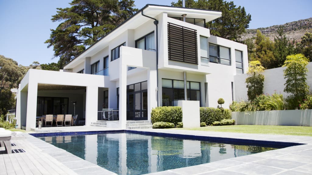 Modern house with pool