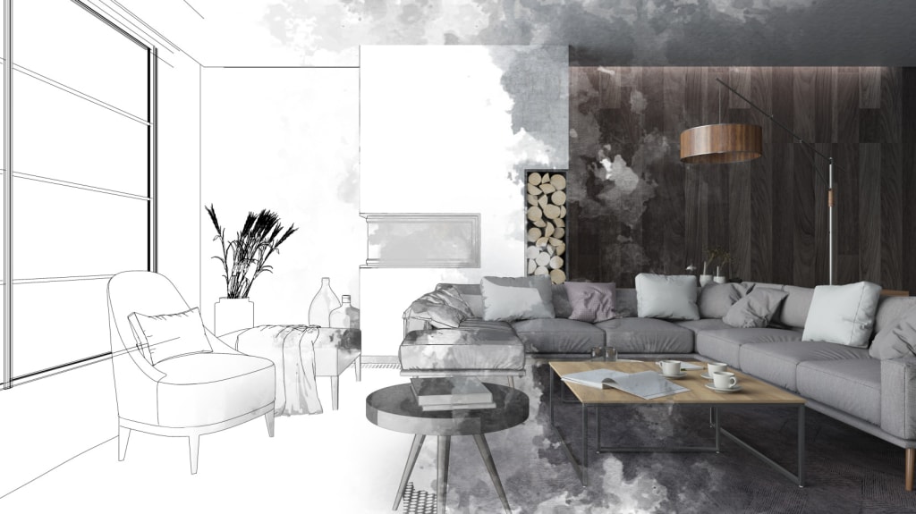 mi-dessin-mi-sketch-intérieur-salon-moderne