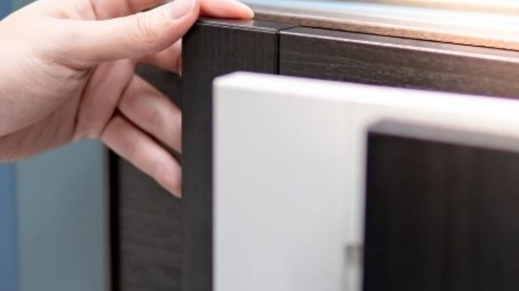 selection of kitchen cabinet finishes