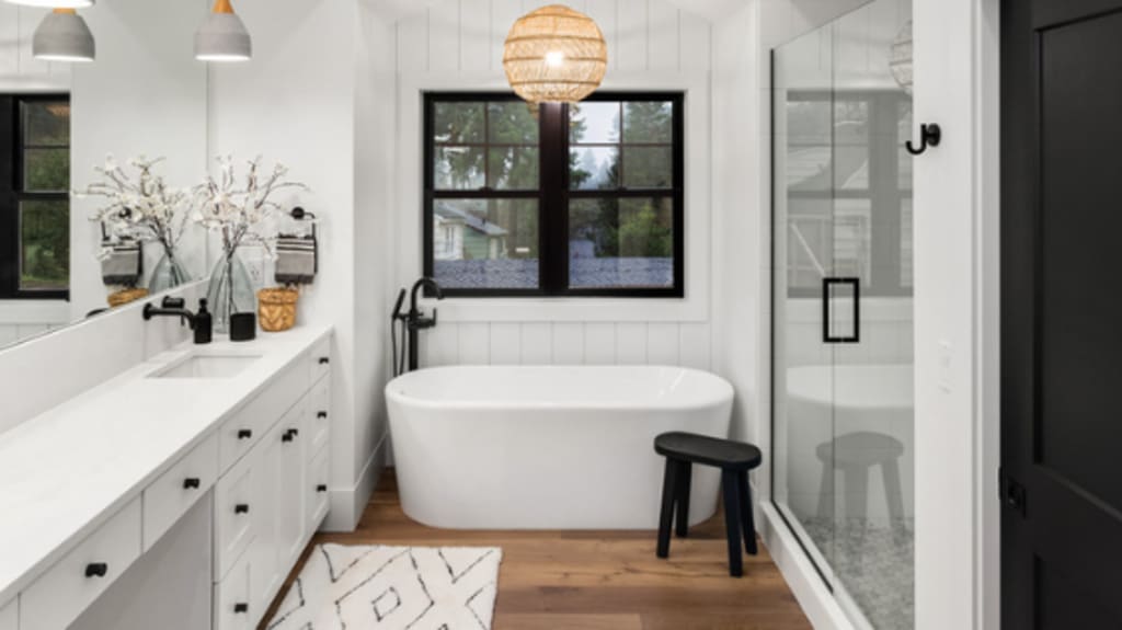 renovation modern bathroom