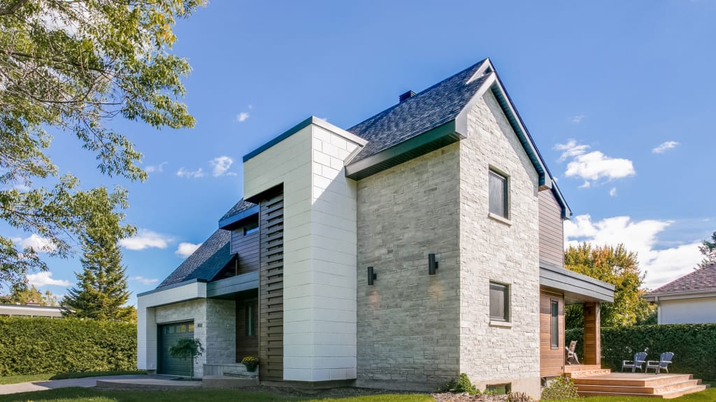 house with modern siding