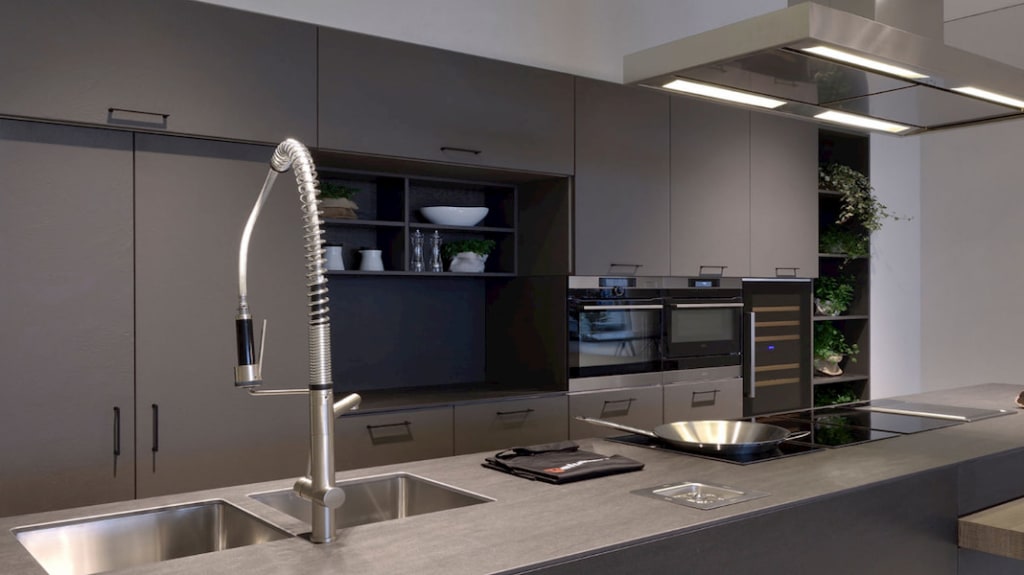 grey neolith countertop
