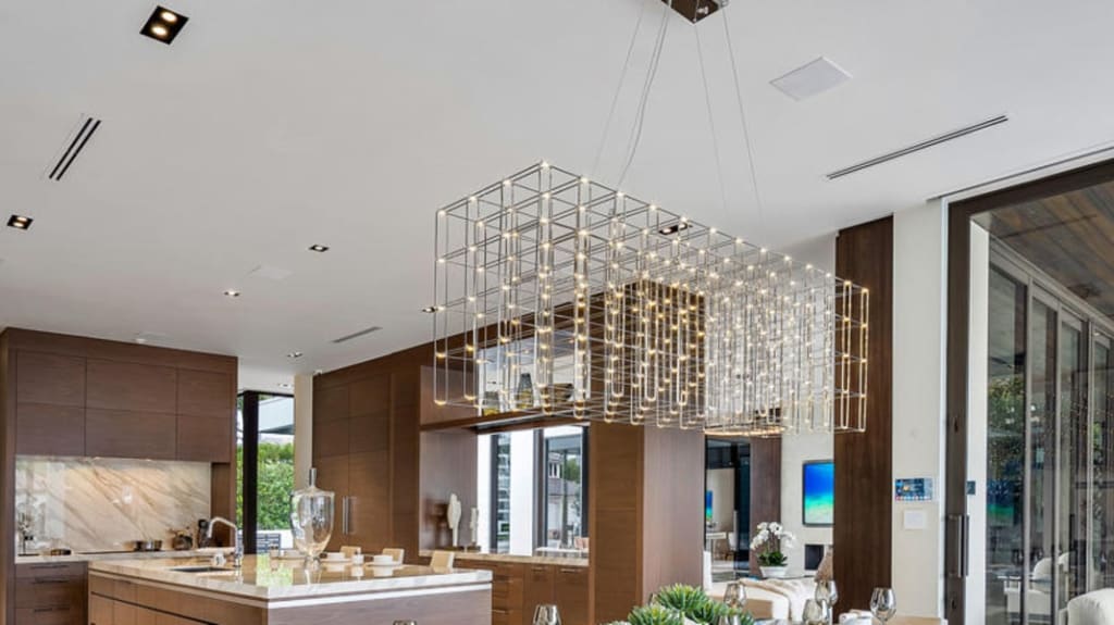 élcairage architectural dans une cuisine luxueuse