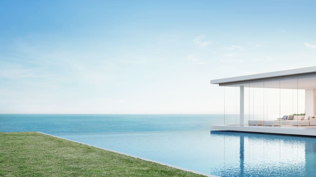 Villa exterior pool