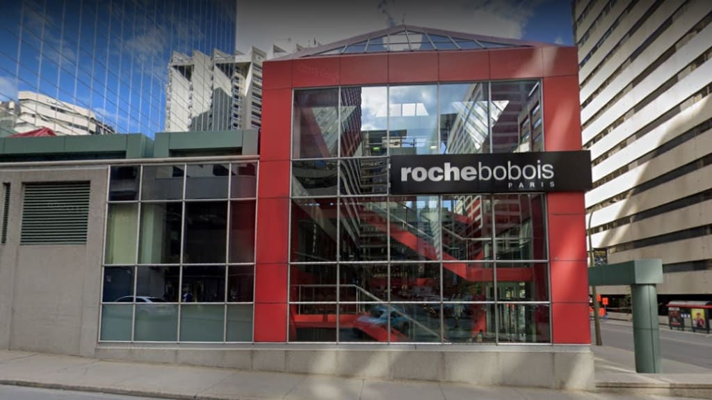 Extérieur du magasin Roche Bobois à Montréal