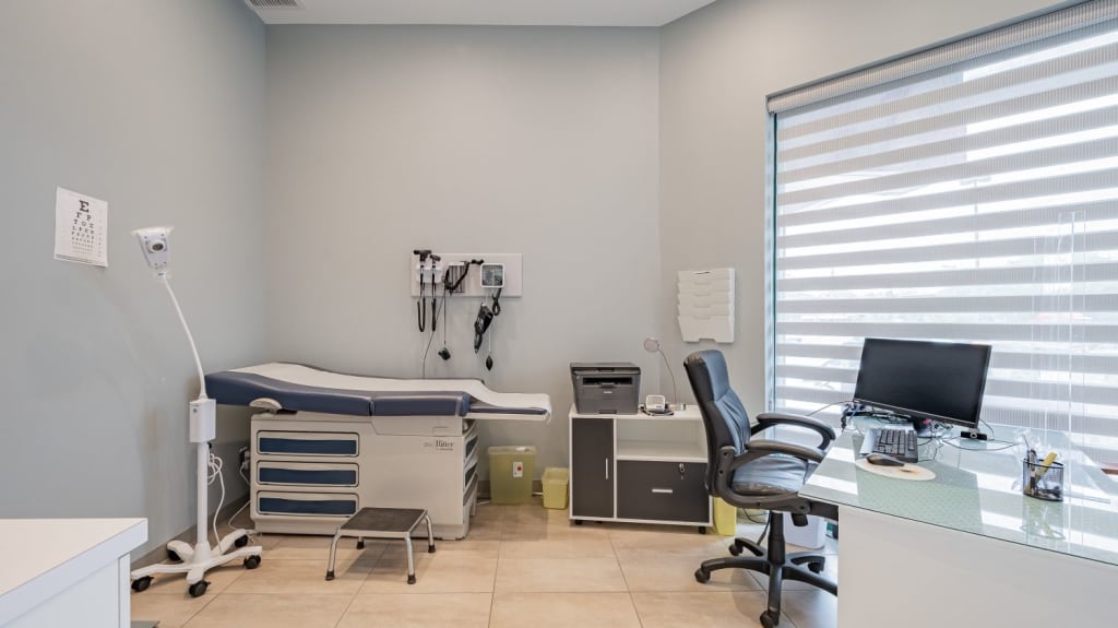 commercial renovation of a private office in a pharmacy