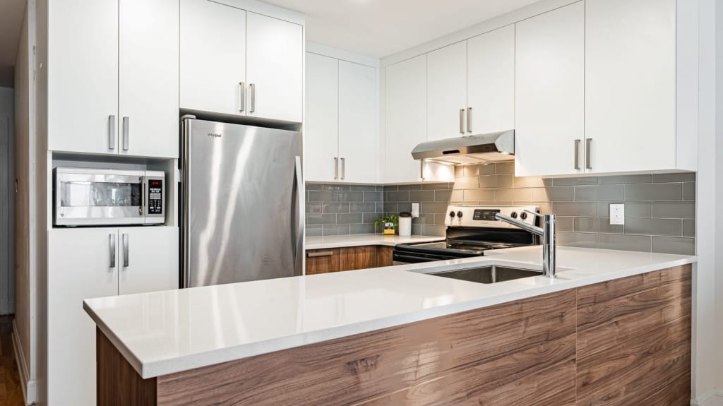 two tone modern kitchen