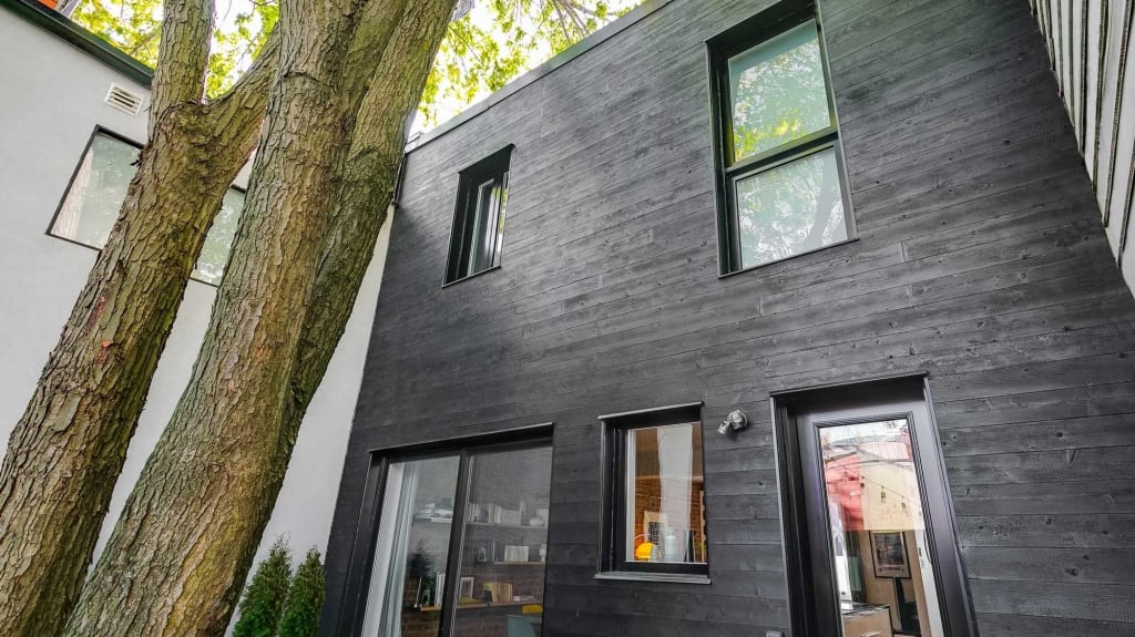 black aluminum windows and doors