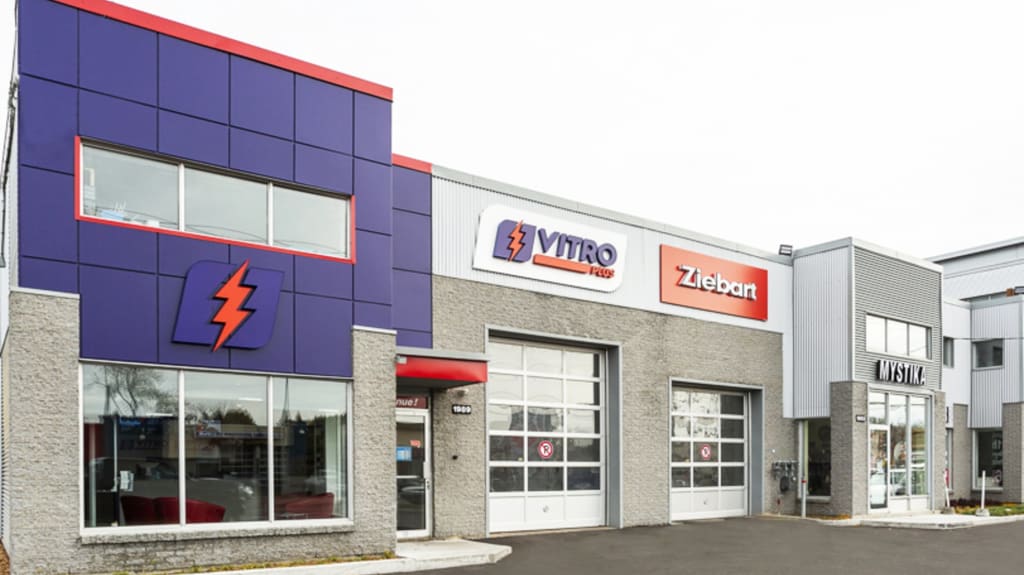Réfection extérieur immeuble commercial - Vue façade Vitro-Plus