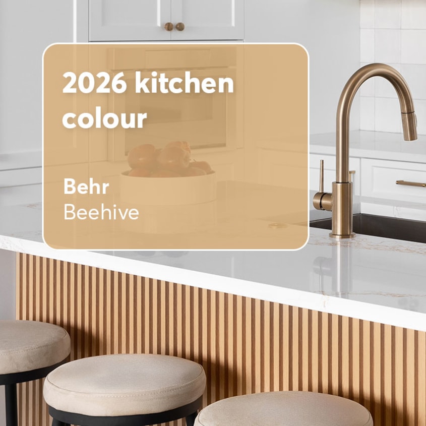 Behr’s trendy kitchen colour: Beehive