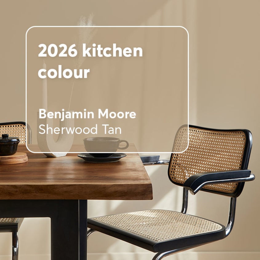 Benjamin Moore’s trendy kitchen colour: Sherwood Tan