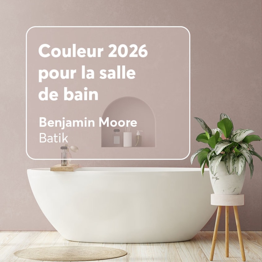 Couleur tendance salle de bain Batik de Benjamin Moore