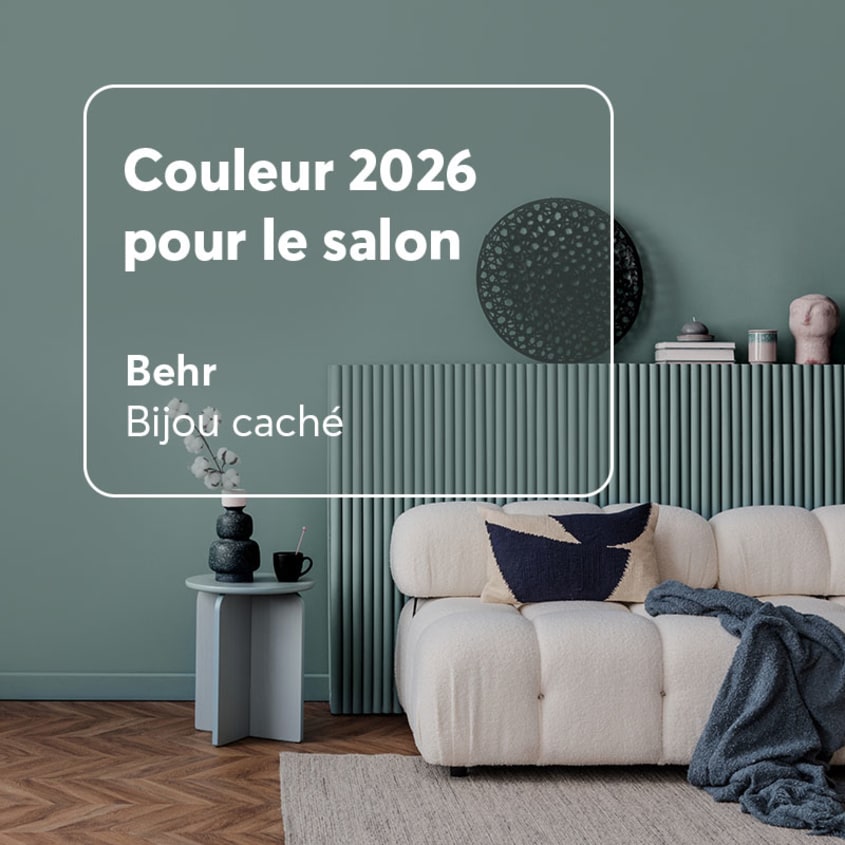 Couleur tendance salon Bijou caché de Behr