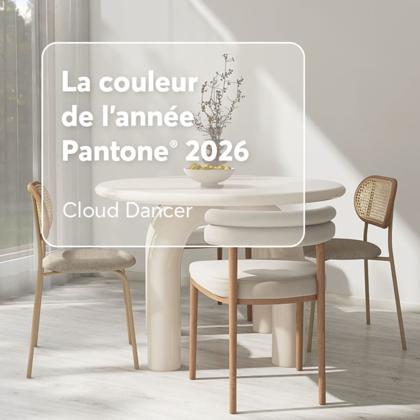 Couleur de l’année Cloud Dancer de Pantone