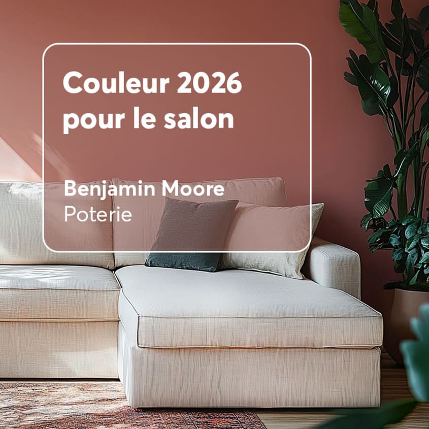 Couleur tendance salon Poterie de Benjamin Moore