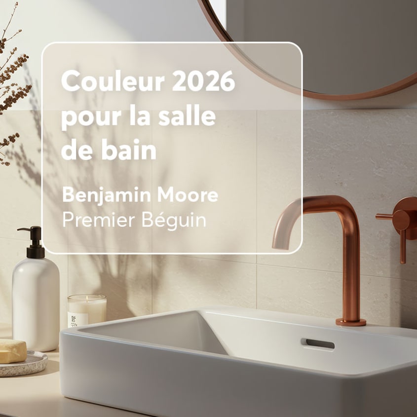 Couleur tendance salle de bain Premier Béguin de Benjamin Moore