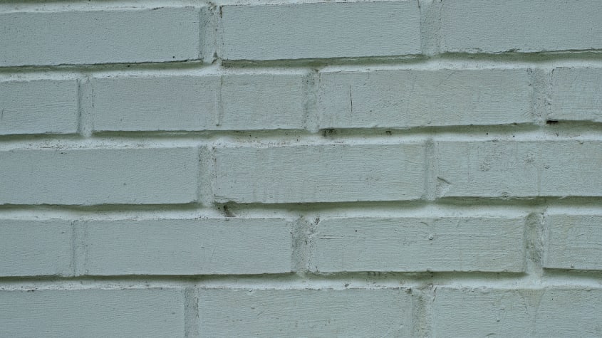 Briques de maison peintes