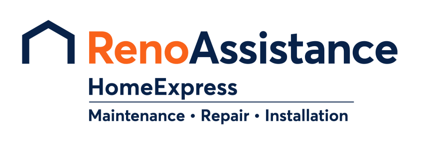 A look at the HomeExpress logo, the new online referral service now offered by RenoAssistance.