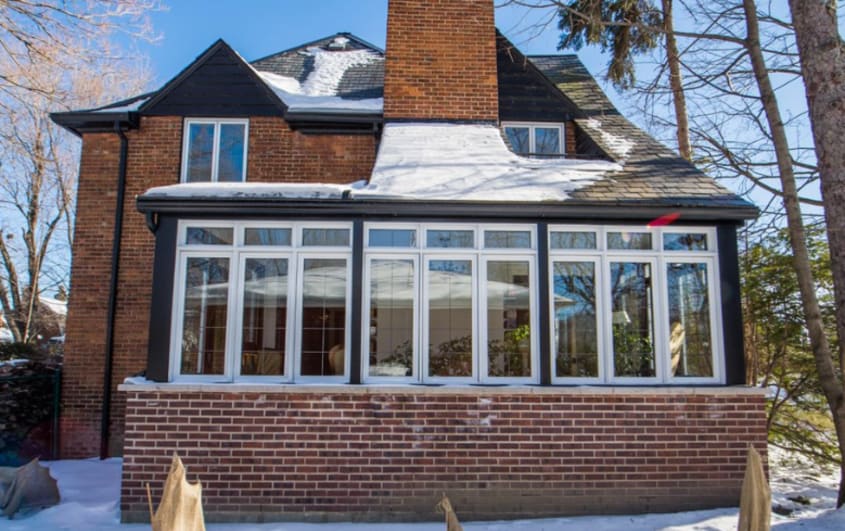 back of house with bump out extension