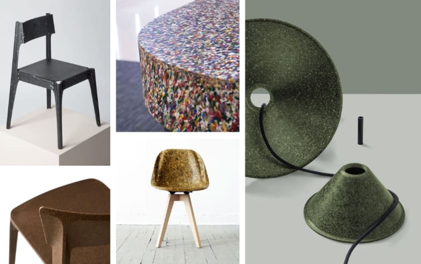 office trends with 3D printed chairs and decorations