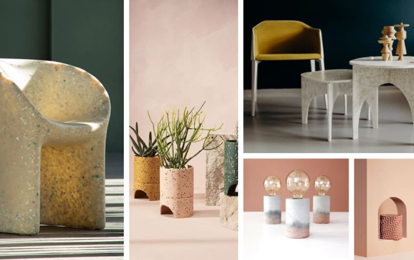 3D printed office furniture, flowerpots and decorations from office trends