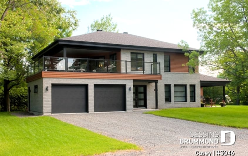 Grande maison neuve bigénération avec deux garages et balcon