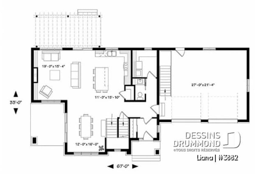 LIANA plan premier etage maison neuve dessins drummond