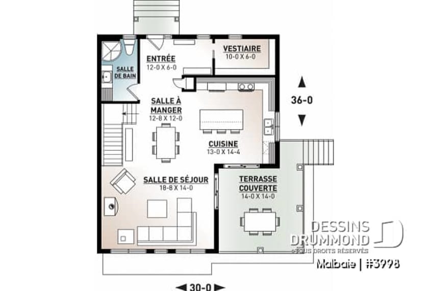 modèle malbaie plan intérieur maison de style chalet dessins drummond