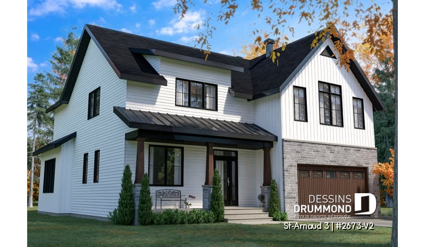 modele saint-arnaud maison unifamiliale fini extérieur dessins drummond