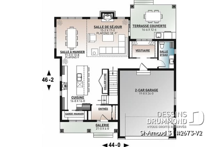 modèle Saint-Arnaud plan de maisons unifamiliale dessins drummond