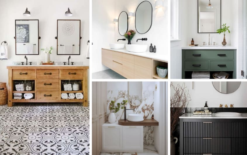 creative and unique vanity styles