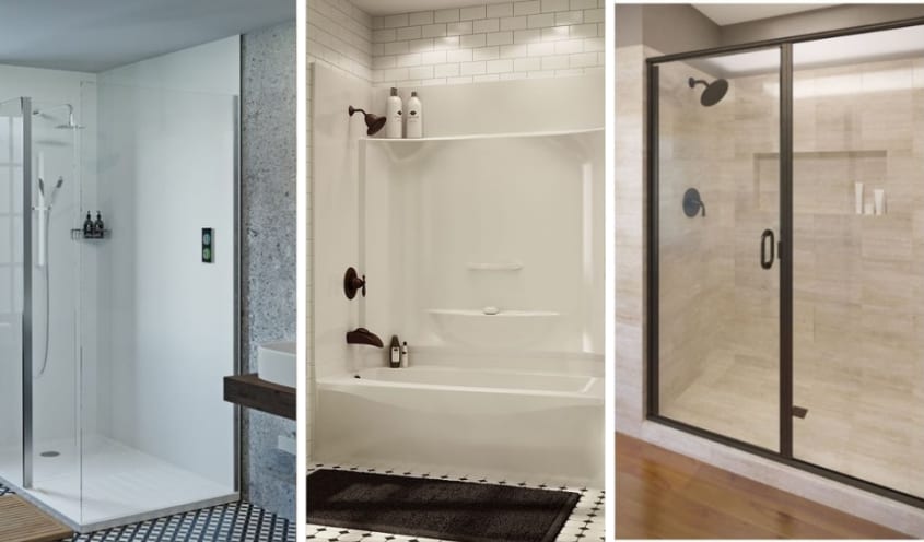 Douche préfabriquée en monocoque