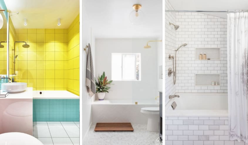Douche et bain combo