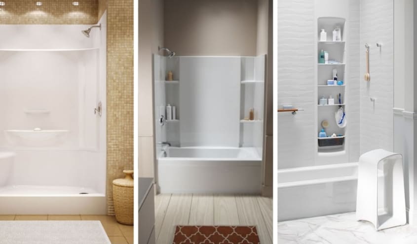 Douche monocoque acrylique