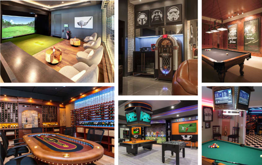 adult room sport theme and table games