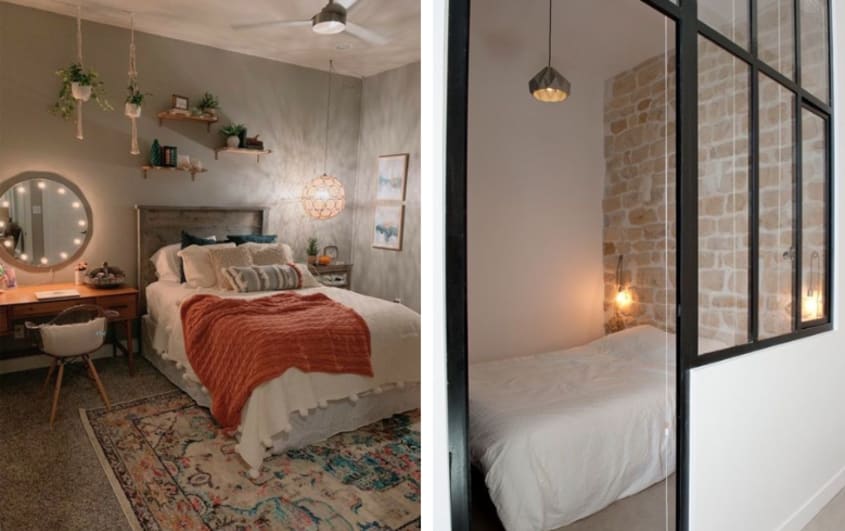 basement cozy bedroom boho style