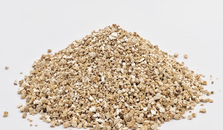 zoomed view of vermiculite