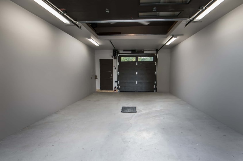 intérieur construction de garage