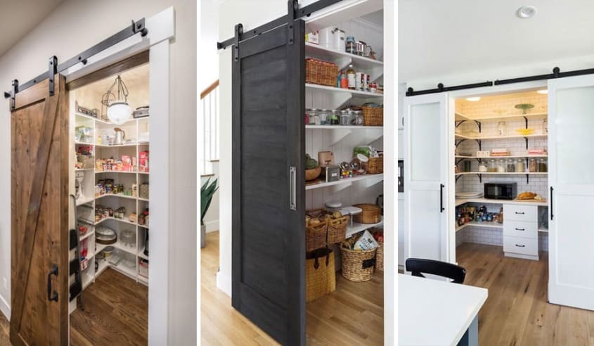 garde manger avec barn door