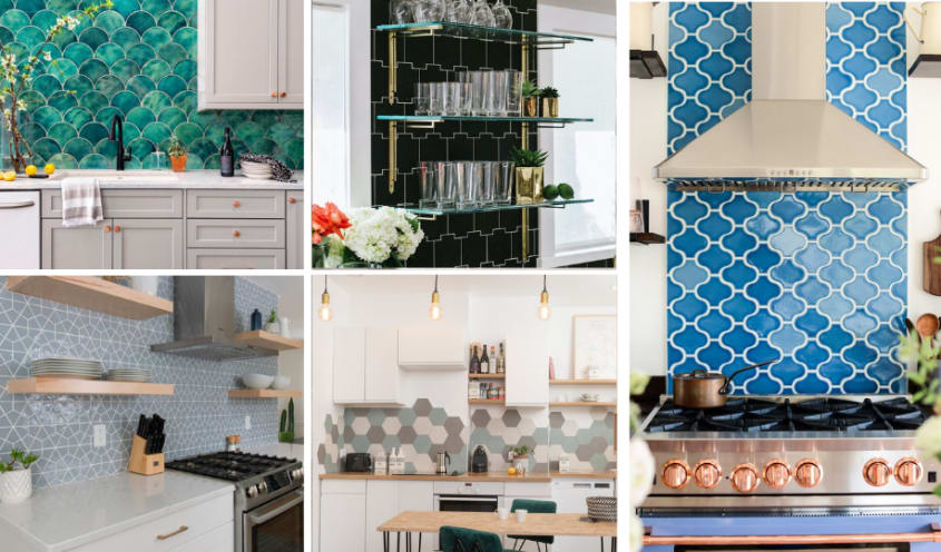 collections d'idées de dosseret de cuisine avec motifs épatants variés