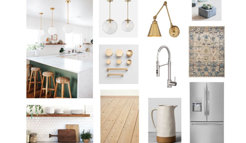 moodboard-de-cuisine-de-style-retro-avec-or-et-vert