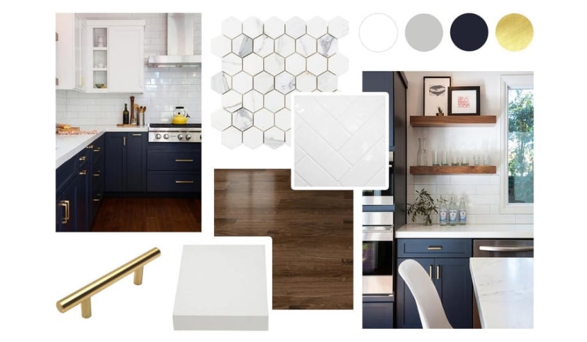 moodboard-de-cuisine-avec-element-or-bleu-et-blanc