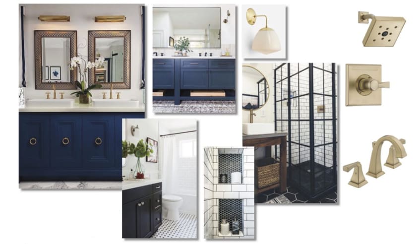 tableau-didees-de-salle-de-bain-bleue-et-or