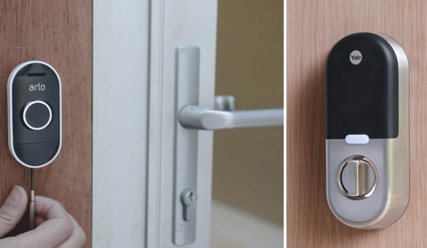 porte-dentree-avec-serrure-intelligente