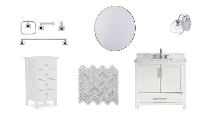 accessoires salle de bain de magasin grande surface