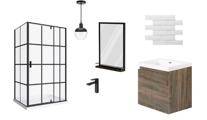 accessoires de salles de bain économique 