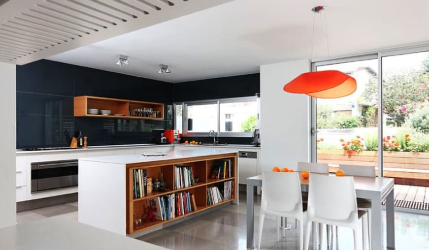 cuisine avec salle a manger a aire ouverte
