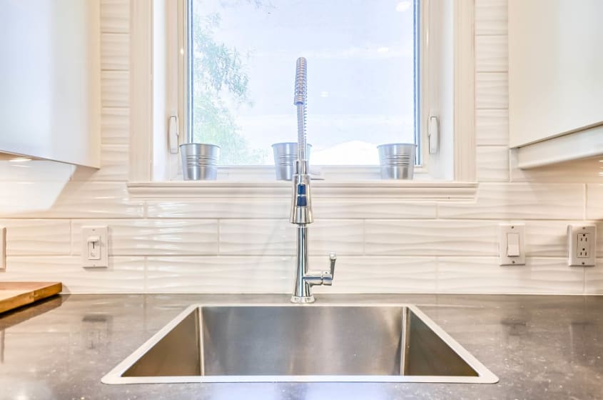 lavabo de cuisine en stainless encastré