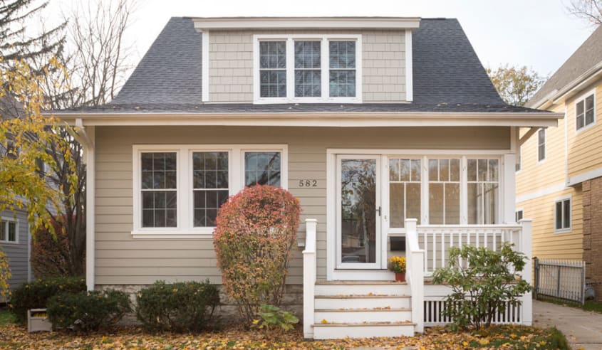 petit cottage avec revetement exterieur fibrociment