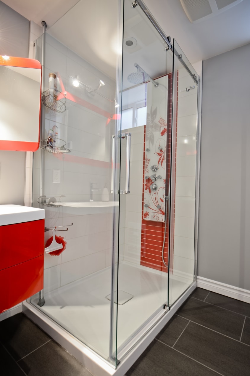 douche sous-sol